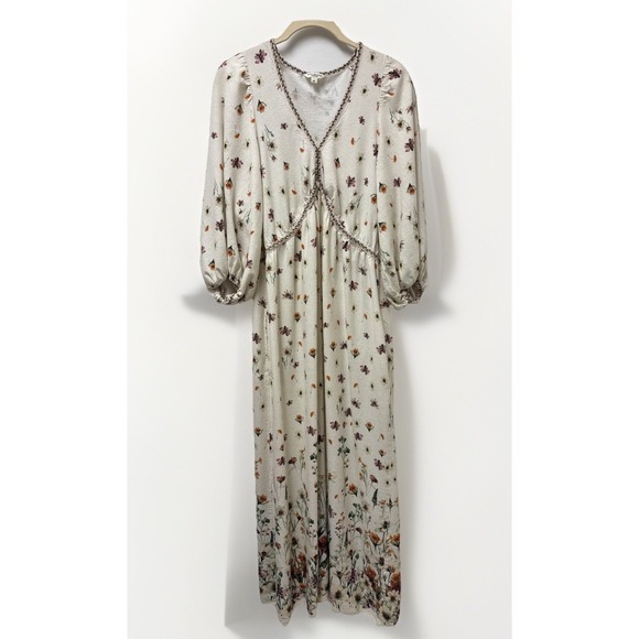 Max Studio Dresses & Skirts - Max Studio London Boho Peasant Maxi Dress Wild Flowers‎ Size Womens XL